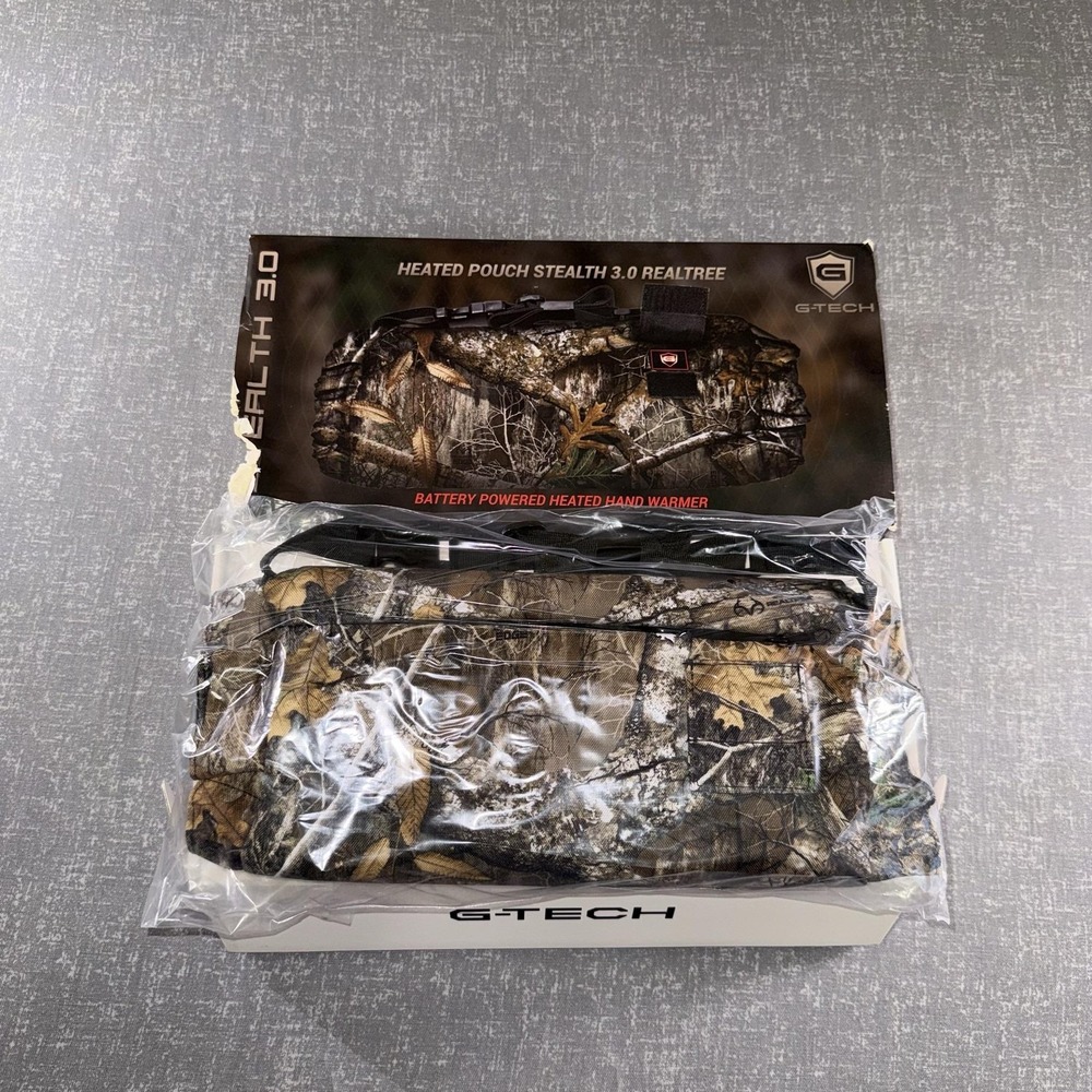 G-TECH Heated Pouch Stealth 3.0 Realtree Edge Hand Warmer Camo Battery Powered